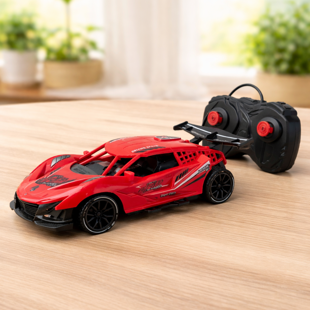 Remote Control Sports Car Toy for Kids 3+ | 1:14 Scale RC Racing Car with Lights & 4 Channel Control | High Speed Toy Car for Boys & Girls