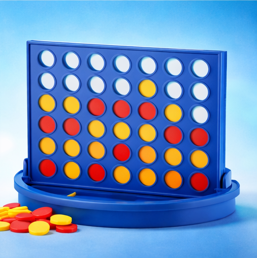 Playcraft Plot 4 Connect Game for Kids 3+ | 4-in-a-Row Strategy Board Game | Travel-Friendly Fun Family Game