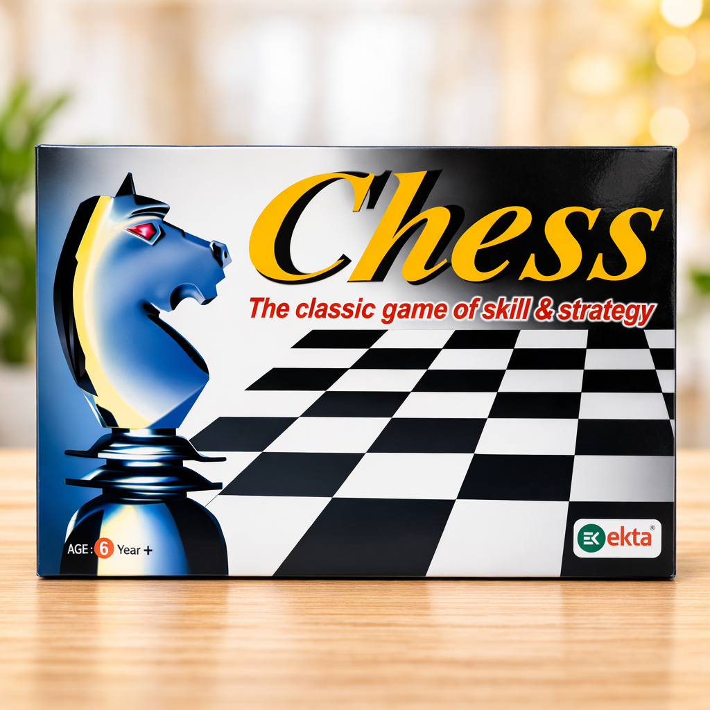Classic Chess Board Game for Kids & Adults (6+ Years) – Strategy & Brain Development Game | 2 Player Indoor Board Game