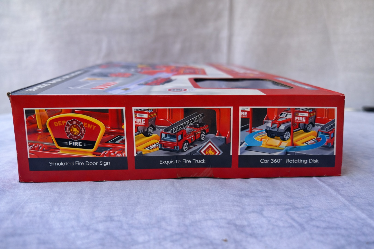 Fire Base Toy Set with Fire Truck & Rotating Track | Kids Firefighter Playset with Vehicles & Accessories (3+ Years)